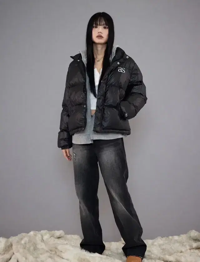 애즈온 헤비 푸퍼 패딩 HEAVY PUFFER JACKET