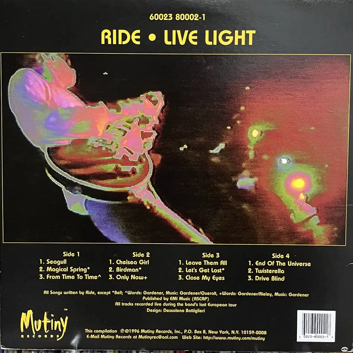 (슈게이징)라이드 Ride -Live Light lp