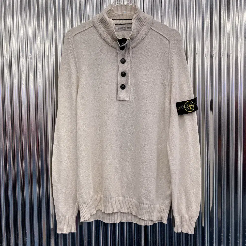 Stone Island 5-Button Cara Neck Knit Vahn (Domestic L) CD251