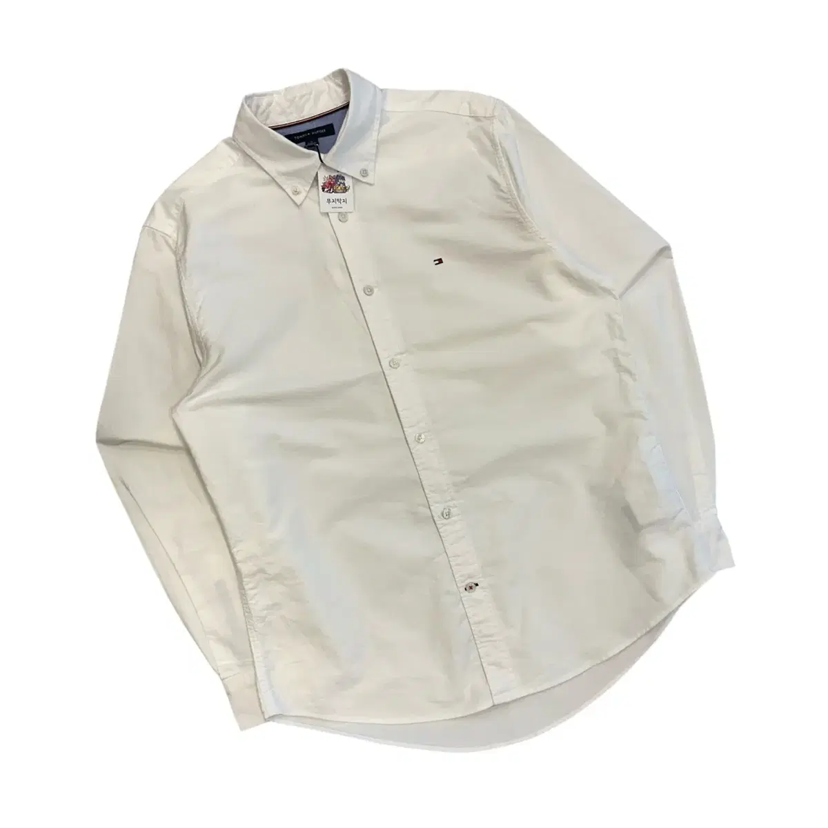 [M] Tommy Hilfiger Oxford White Shirt Long Sleeve