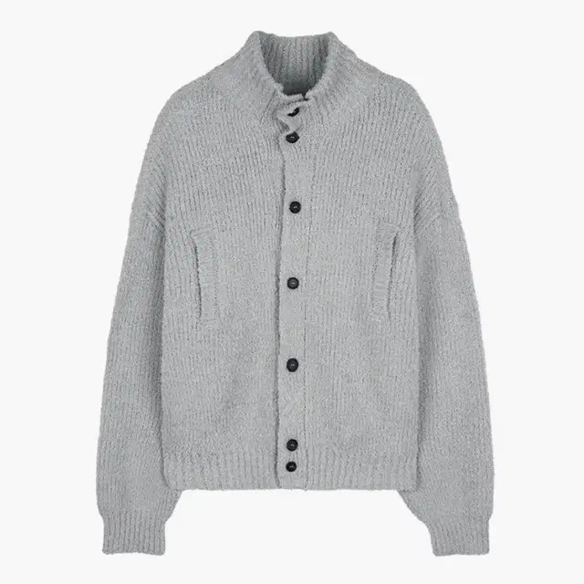 [PRT] BOUCLE HIGHNECK POCKET CARDIGAN