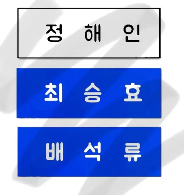 엄마친구아들 최승효 배석류 정해인 명찰 예약판매