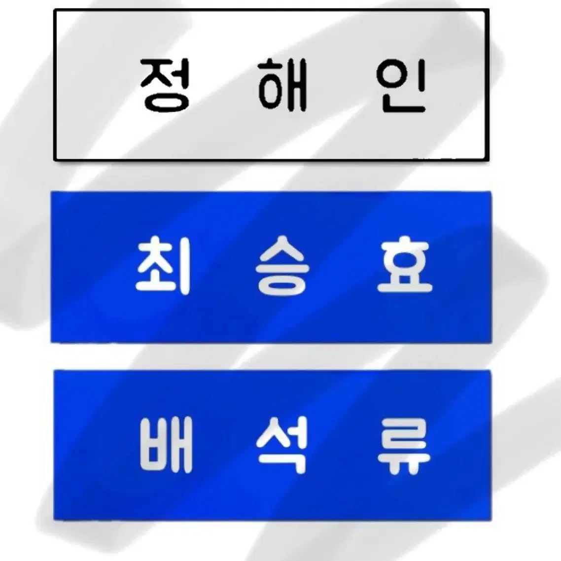 엄마친구아들 최승효 배석류 정해인 명찰 예약판매