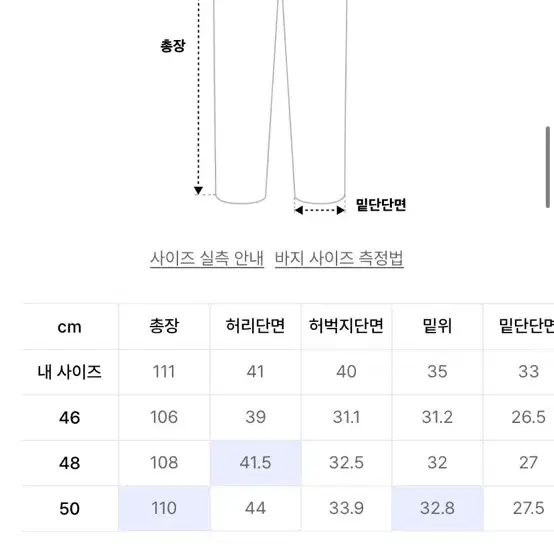 메종미네드 슬랙스 50