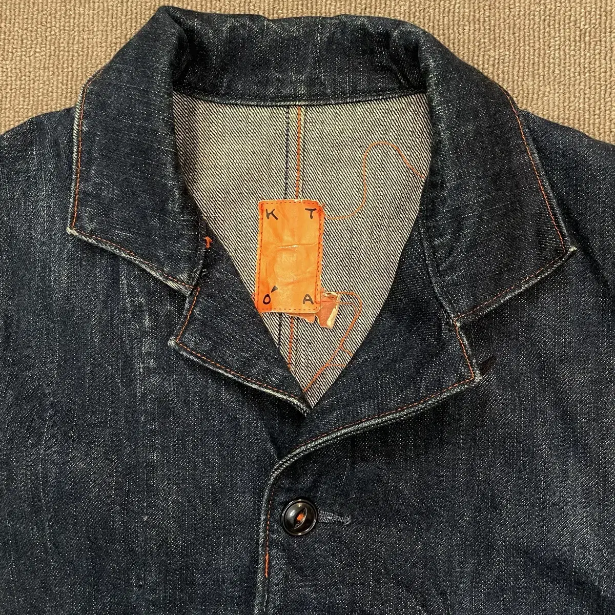 kato 3D DENIM JACKET 카토 인디고 데님 자켓 s