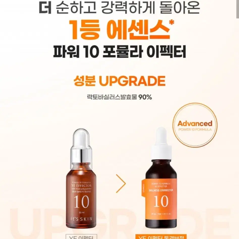 잇츠스킨 파워10 와이이 이펙터(톤결보정) 30ml