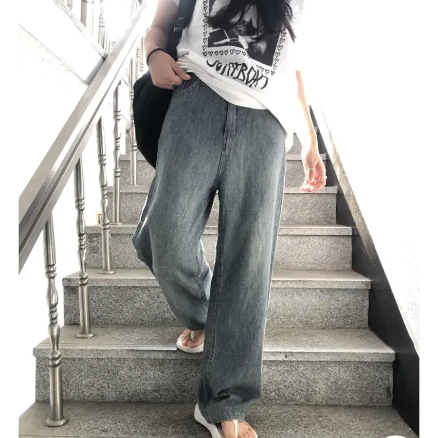 Ootj 청바지 데님팬츠 히피디피 쿨 빈티지 팬츠