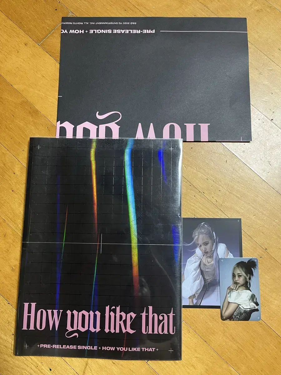 (tacpo) black pink how you like that album+jennie photocard+poster