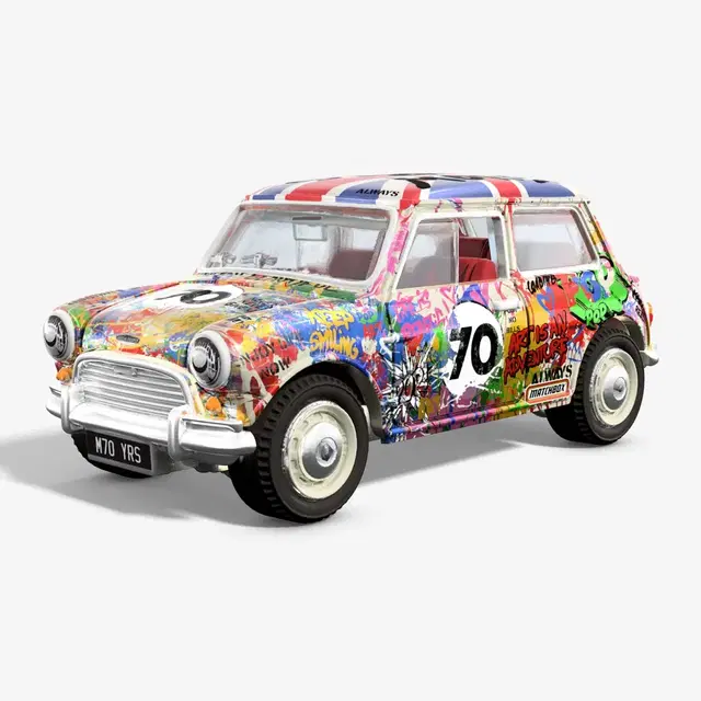 Matchbox x Mr Brainwash 1964 Austin Mini