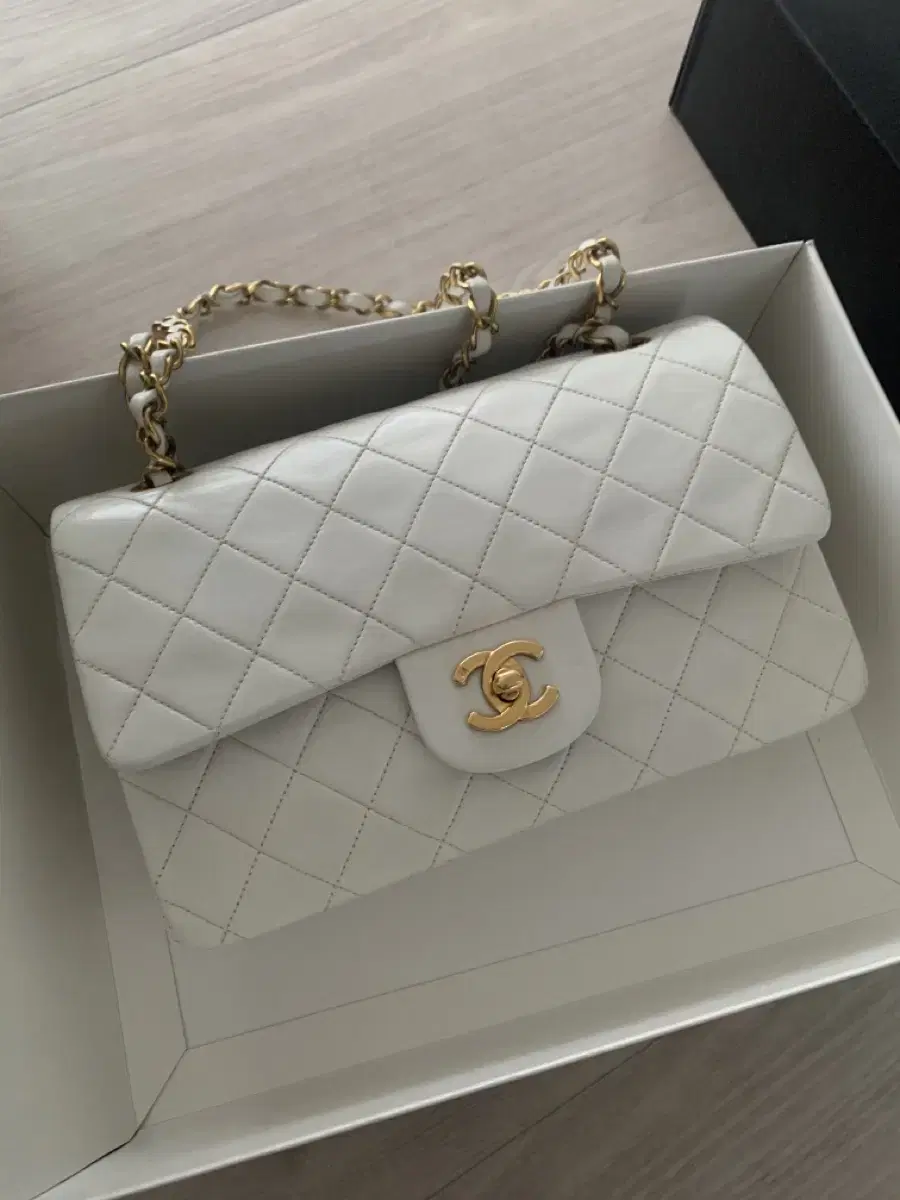 Chanel Classic Small White