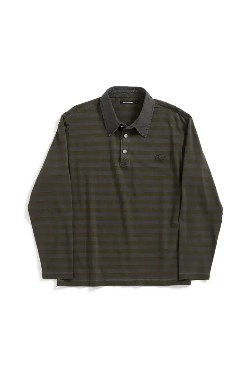 (4) Hatching Room Vintage Stripe Polo Tee Yel