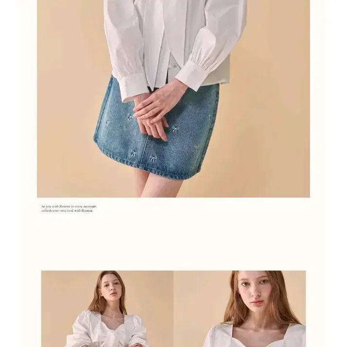 론론 RIBBON BOW BLOUSE IVORY