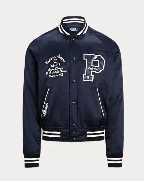 Polo 24ss Satin Letterman Jacket