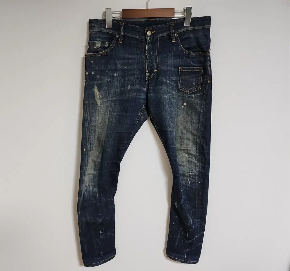 46 Distressed 2 Denim Mini Pocket Tve Jeans S71LA0625