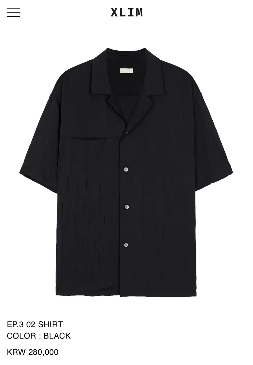 [4]XXL EP.3 02 Short Sleeve Shirt Black