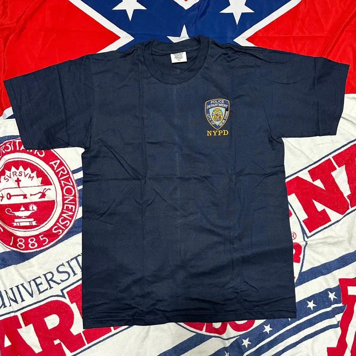 US NYPD Navy Short Sleeve T-Shirt New