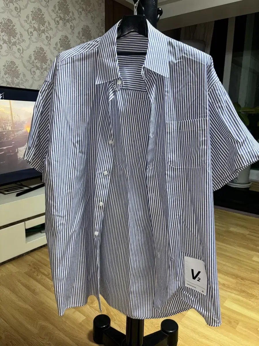 V2 Stripe Vahn Short-sleeved Shirt