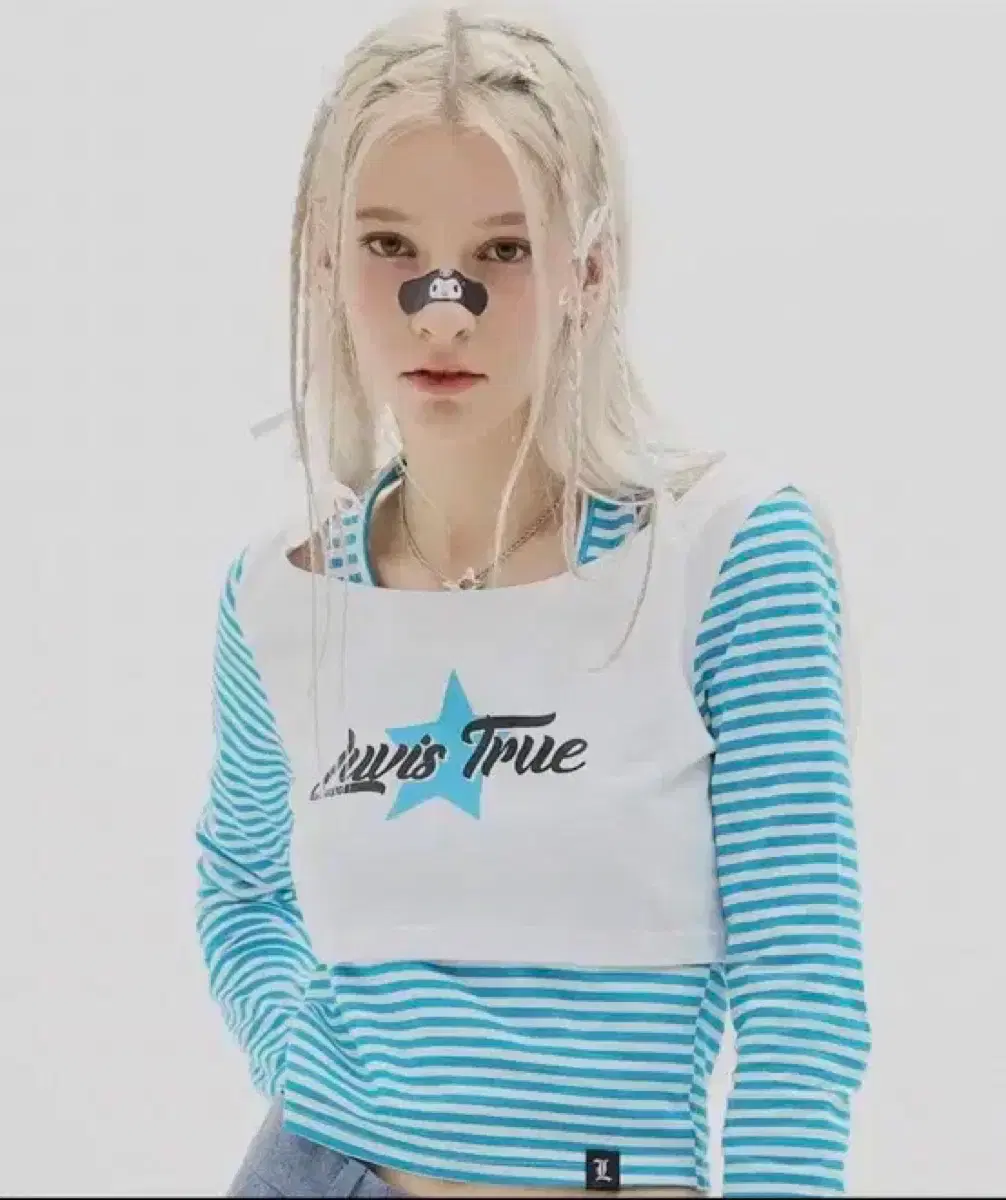 LOVEISTRU DN STRIPE LAYERED Striped Layered Bloo