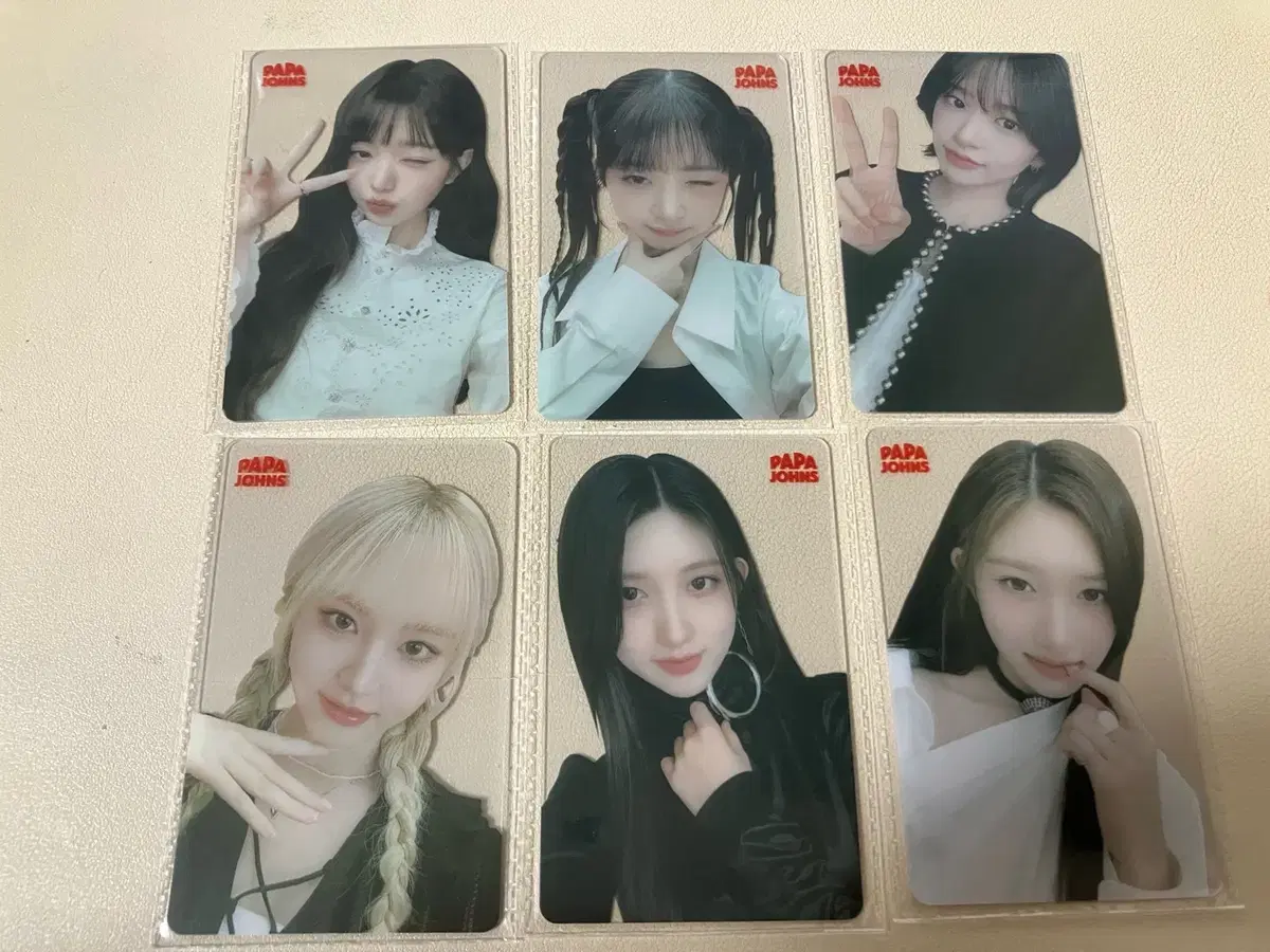 Ive papa johns 5th sealed photocards bulk selling.