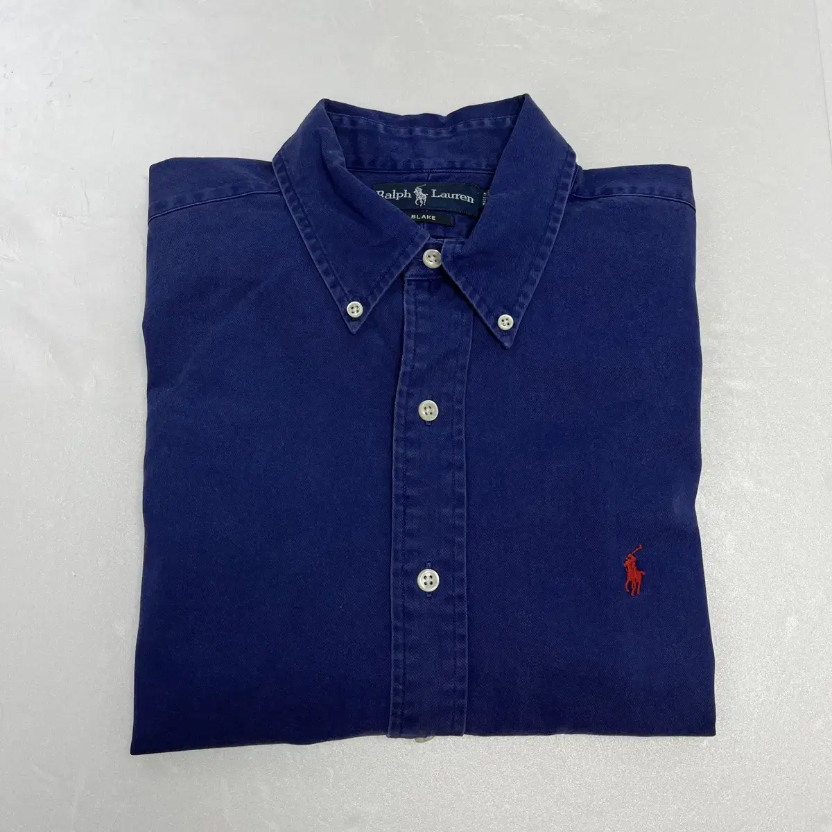 (CT322)L to XL Polo Navy Long Sleeve Shirt.Polo