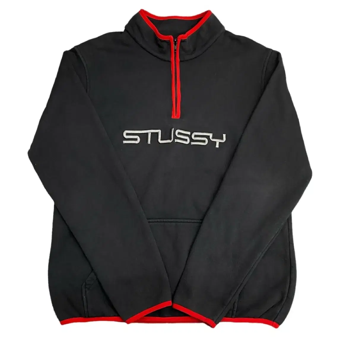 Stussy 90's Redpiping Black Vahn Zip-Up *.