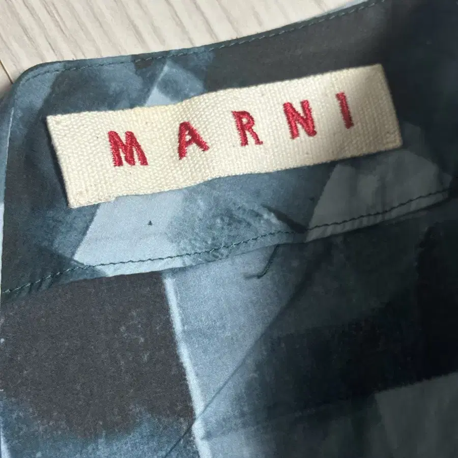 MARNI 마르니 청록 패턴 미디 스커트 S