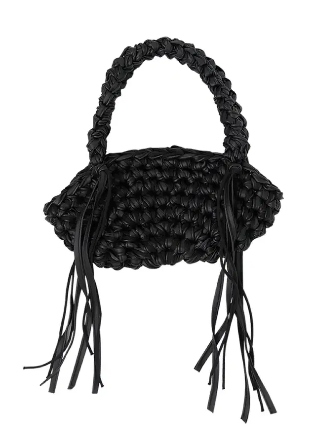 세이스라 (H.M) CURVE SHOULDER BAG, BLACK