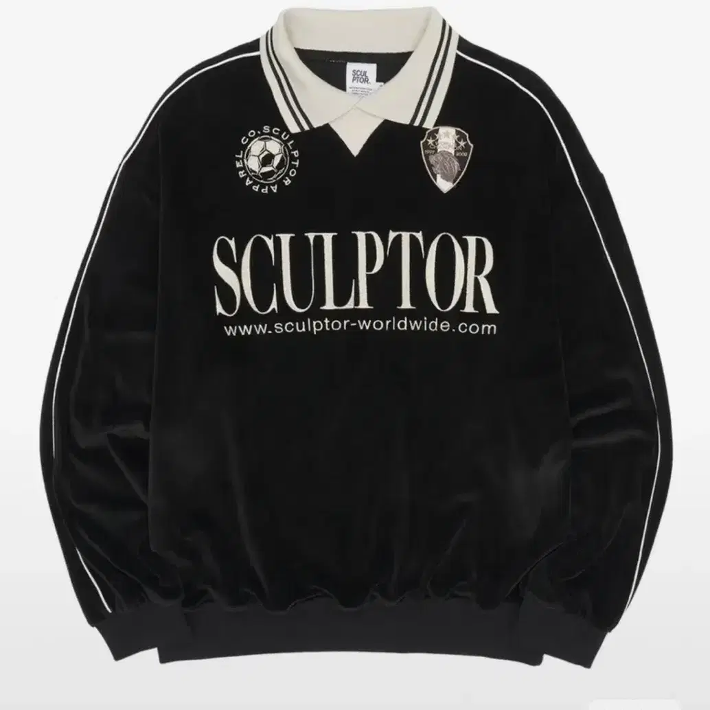 스컬프터 블록코어 맨투맨 남녀공용 velour soccer jersey