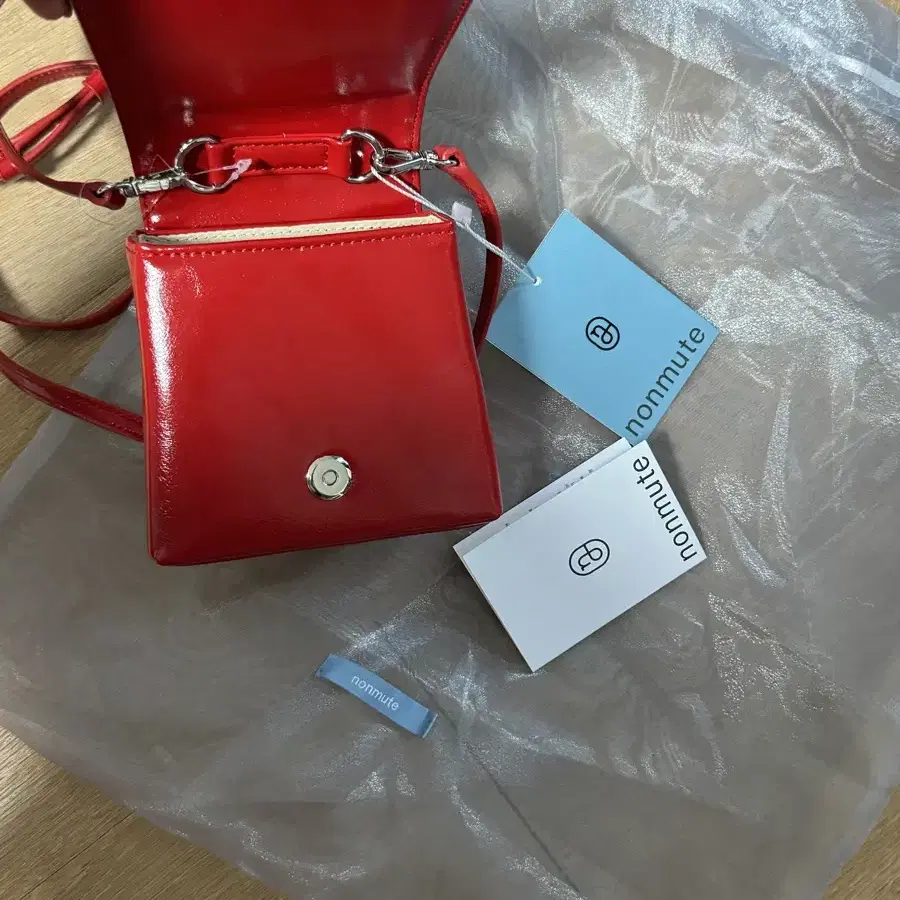 노앤뮤트 Mini toast bag Red