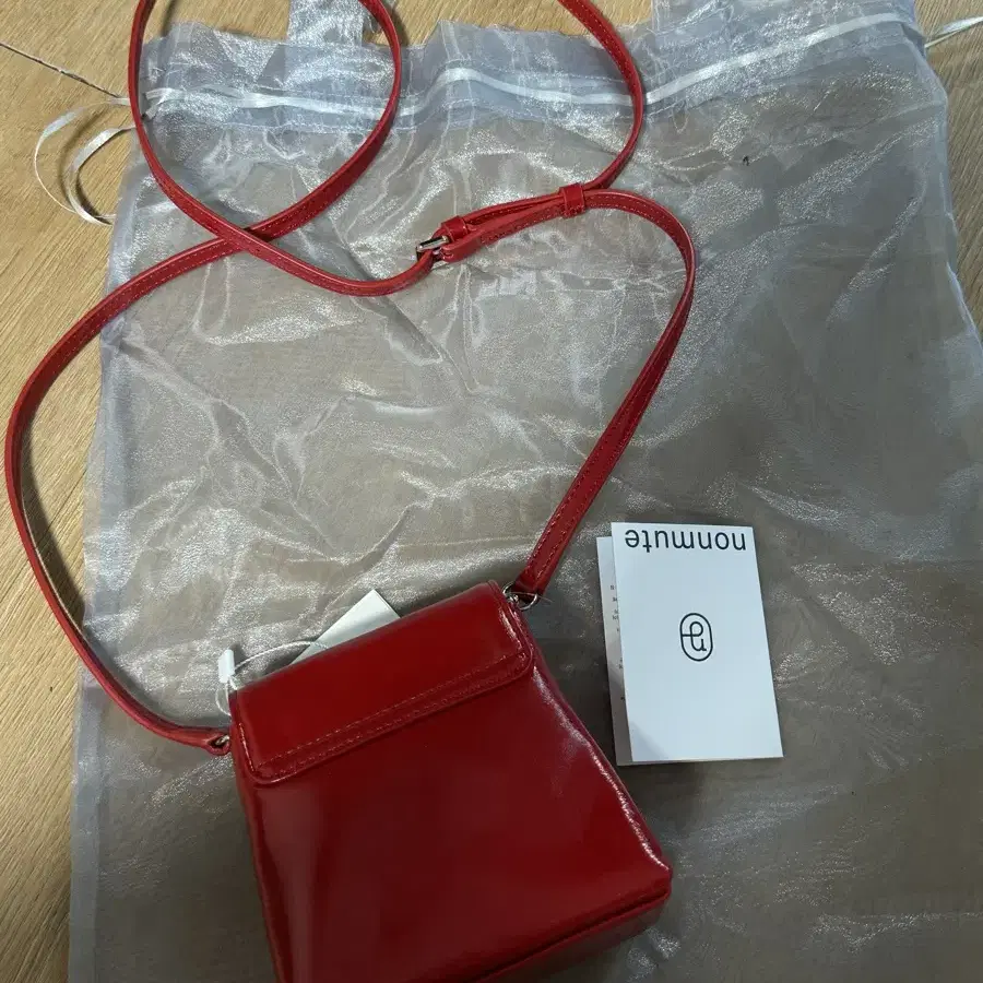 노앤뮤트 Mini toast bag Red