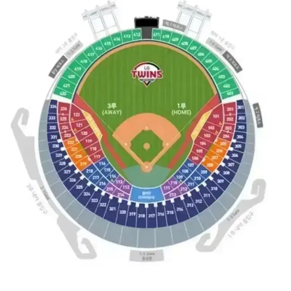 9월22일(일) LG vs 두산 1루 오렌지석 205블럭 판매