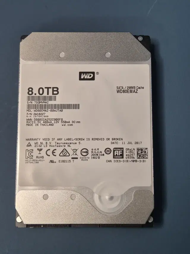 WD 8TB 8테라 NAS WD80 HDD SATA 판매