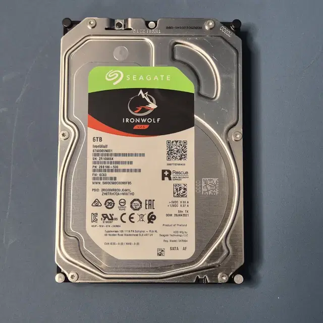 시게이트 아이언울프 6TB 6테라 HDD SATA