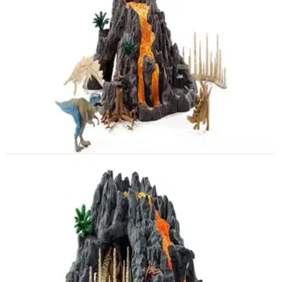 Schleich 슐라이히 공룡 대화산과 티라노사우루스 42305