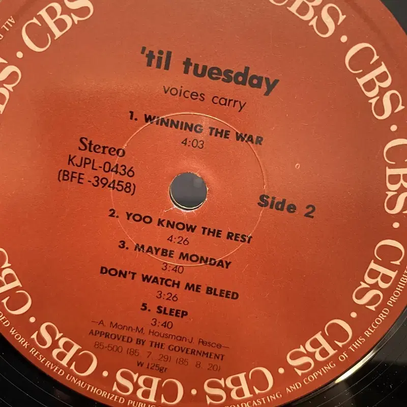 TIL TUESDAY LP / AA5272