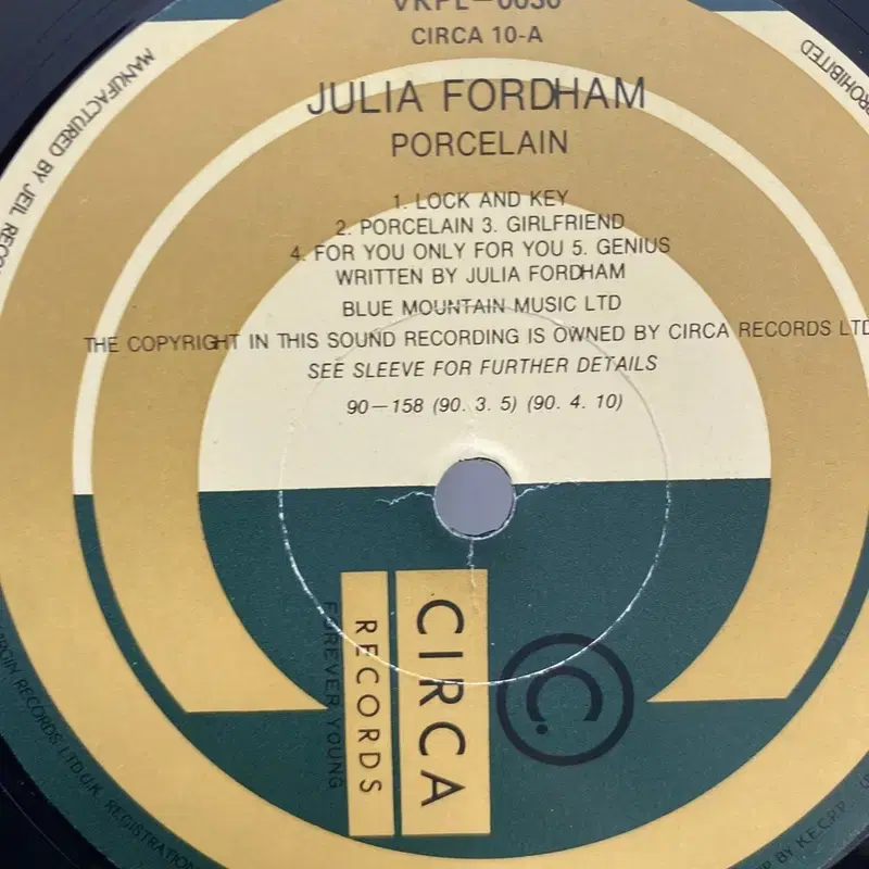 JULIA FORDHAM PORCELAIN LP / AA5279