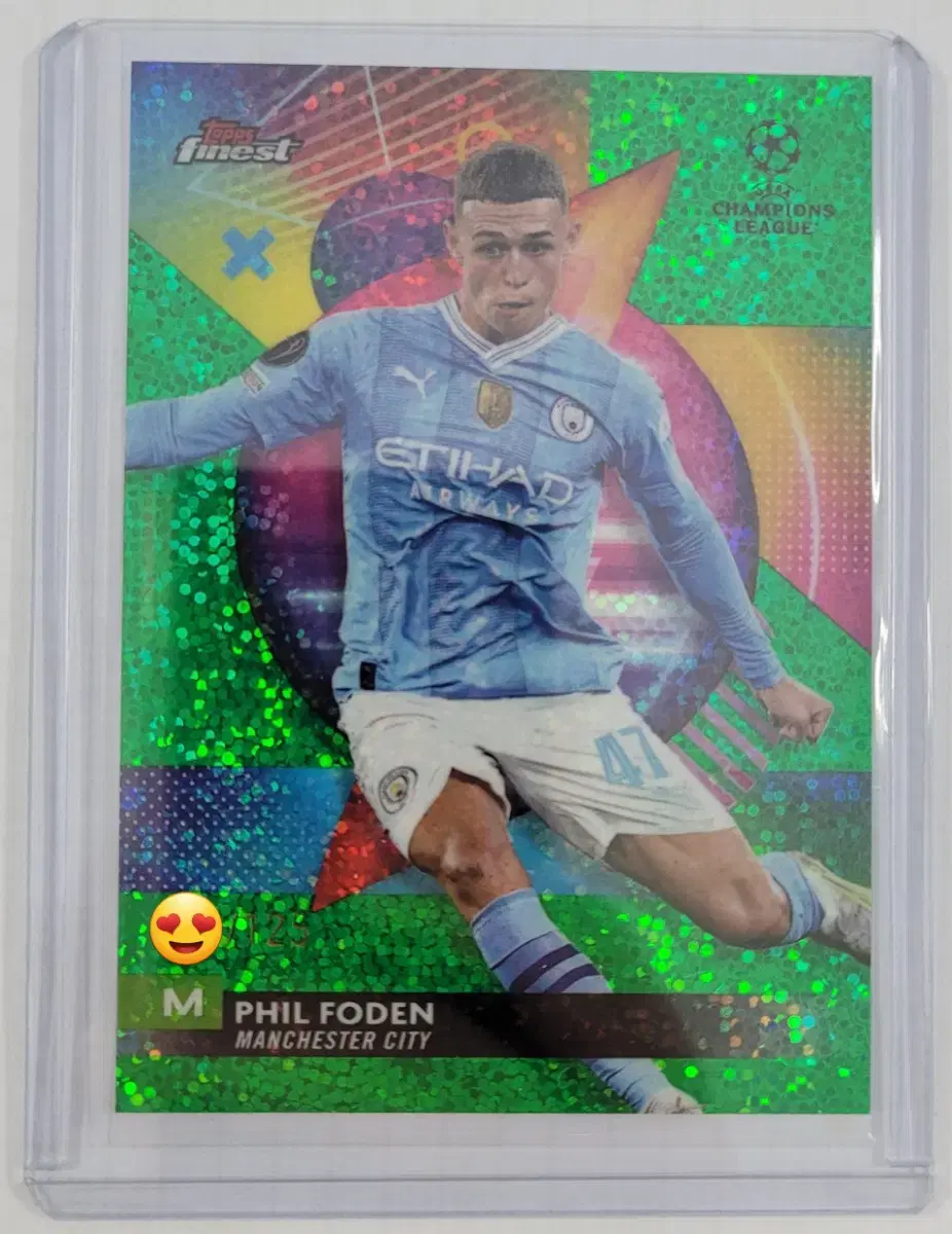 2024 Tops Finest UEFA Man City Fillfords (125 limit)