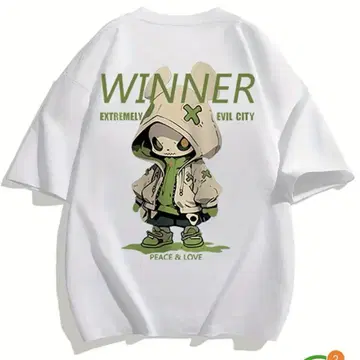 WINNER EXTREMELY EVIL CITY 티셔츠 화이트 6S