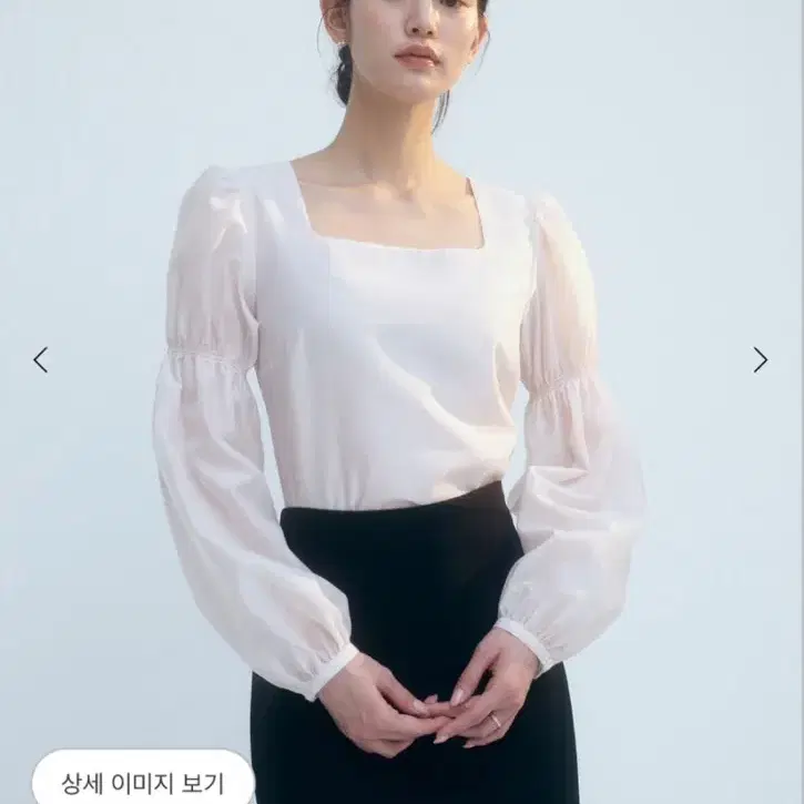 시에 sie 글렌 스퀘어 셔링 블라우스(쉘크림)