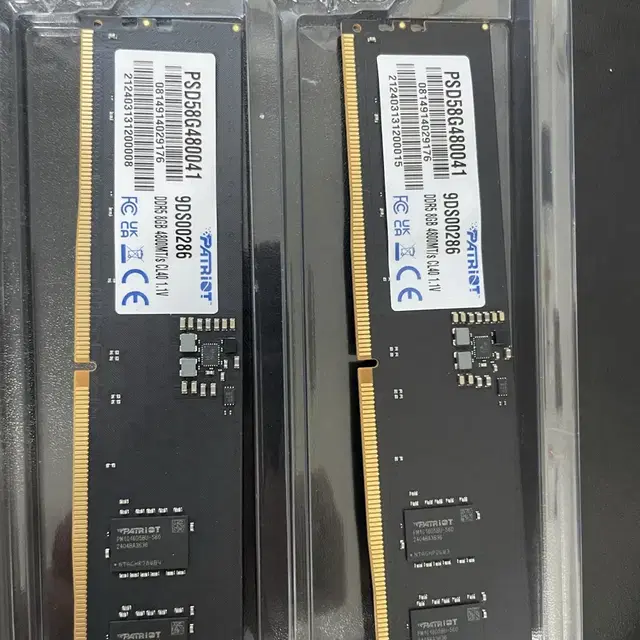 패트리어트 ddr5 4800mhz 8g x2(하이닉스 칩 a다이)