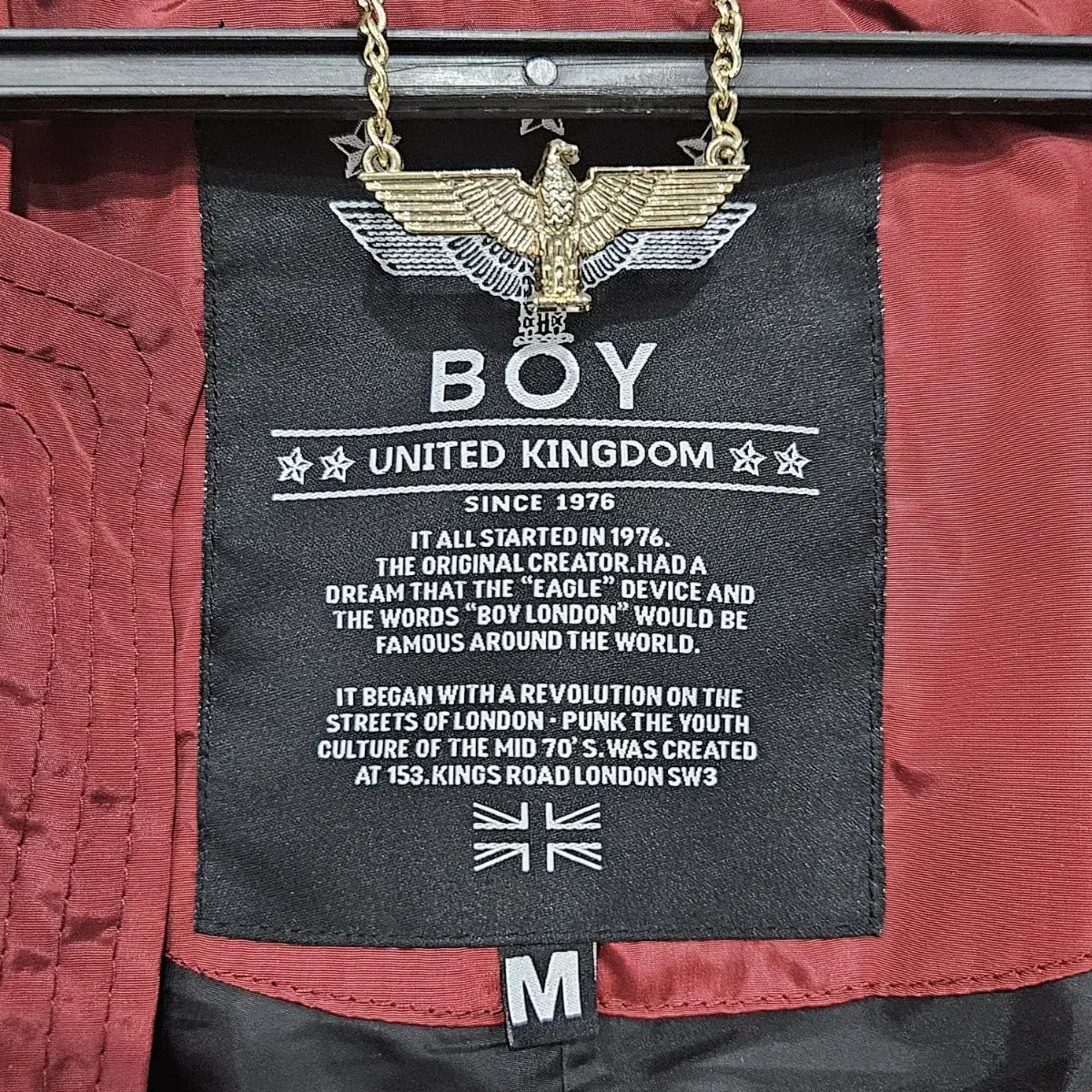 BOY  LONDON 빈티지 집업점퍼