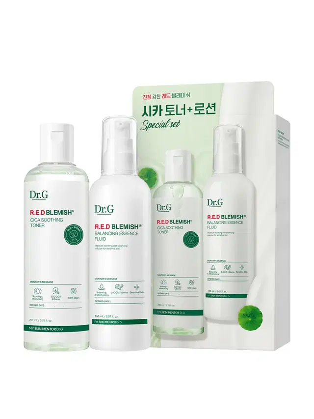 닥터지 레드 블레미쉬 시카 토너 200ml + 로션 150ml 세트