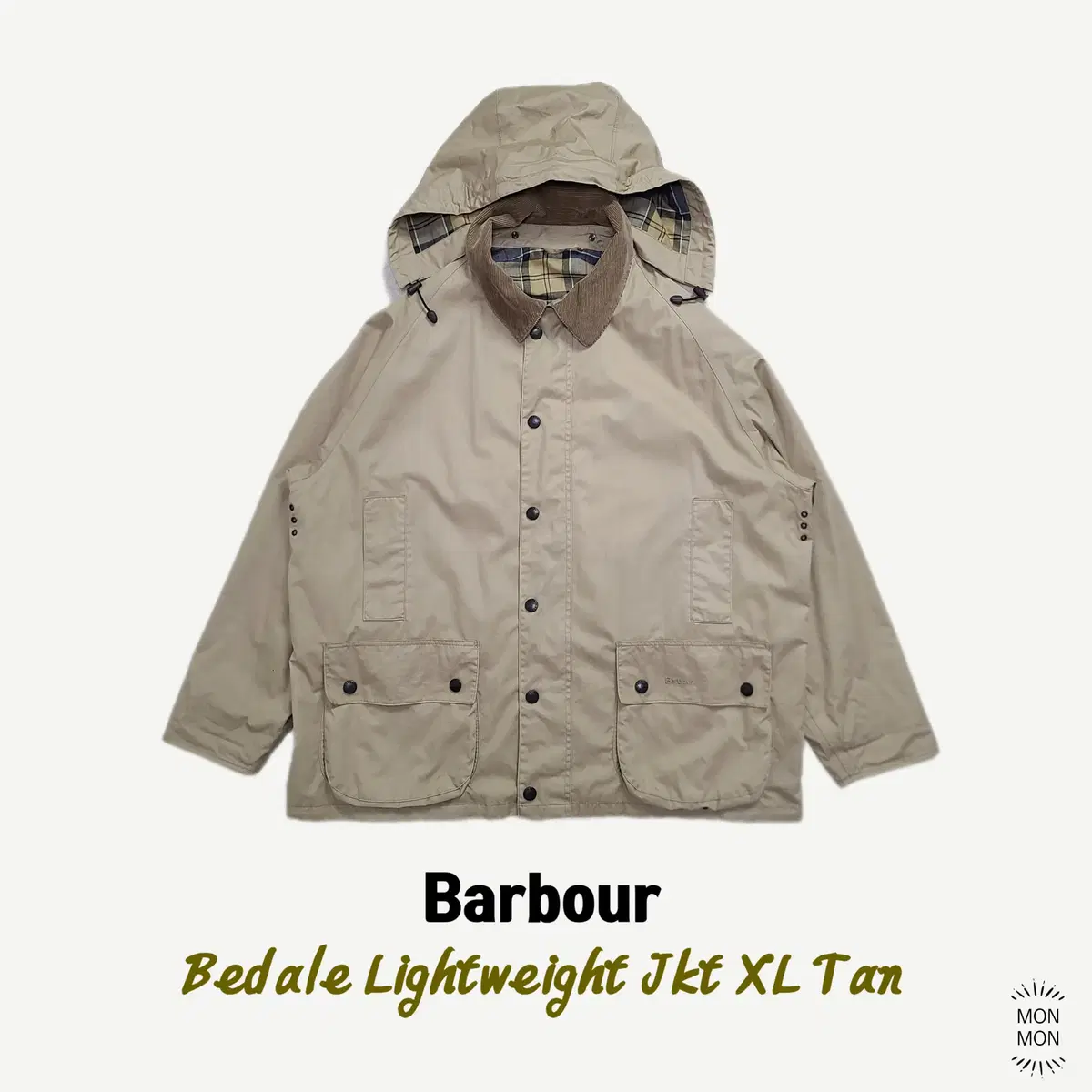 Barbour Vidale Lightweight Jacket XL Tan