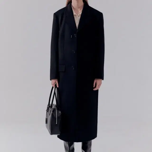 던스트 UNISEX 2-WAY 3 BUTTON CASHMERE COAT