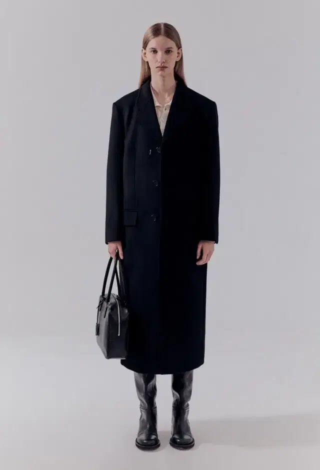 던스트 UNISEX 2-WAY 3 BUTTON CASHMERE COAT