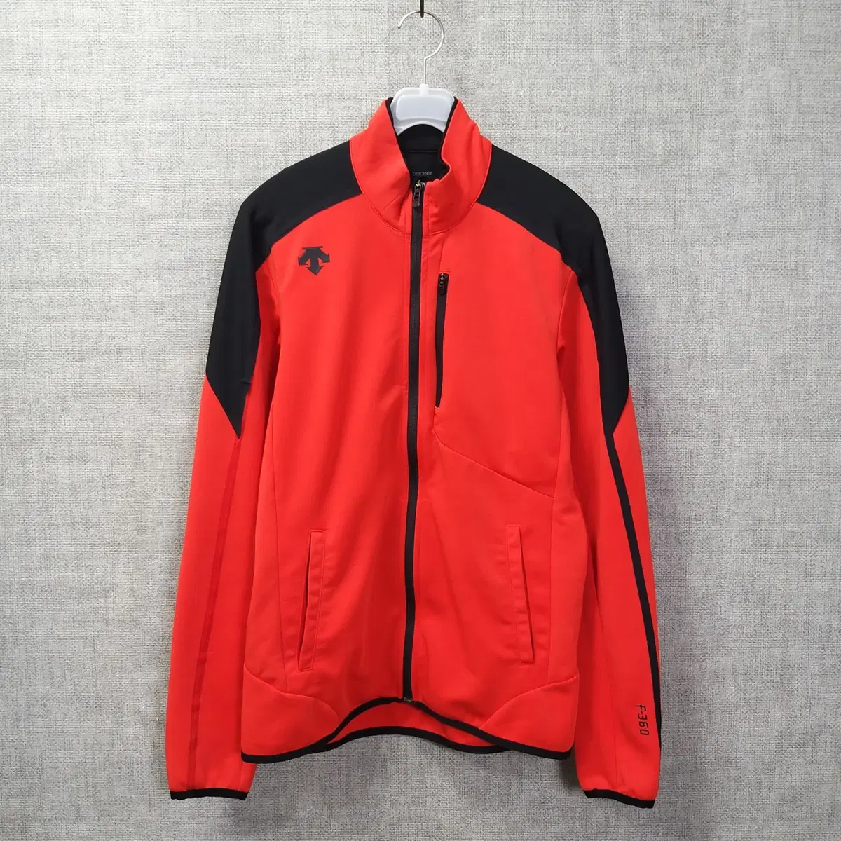 6F. Descent Red Black Training Zip Up Jersey Men95