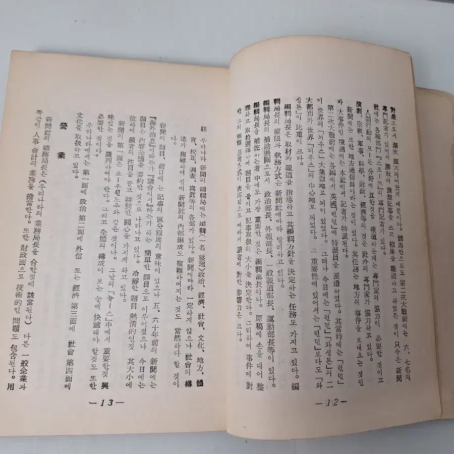 교양 인문서적 옛날책 고서적 오늘의 세계 신문