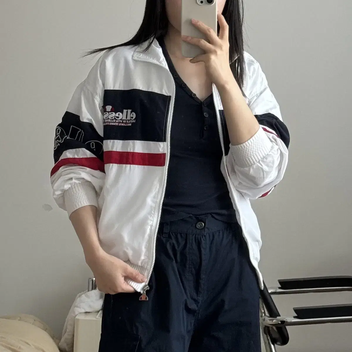 [ellesse]엘레쎄 빈티지 올드스쿨 바람막이