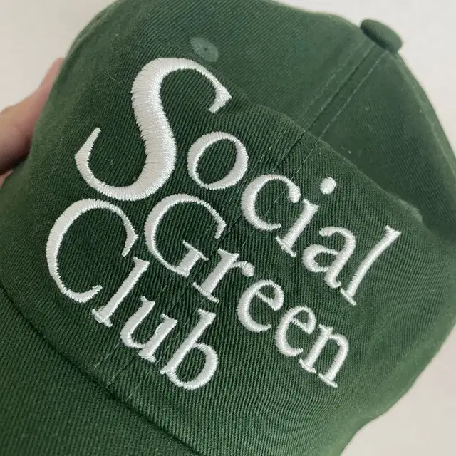 소셜그린클럽 Big Logo Ball Cap_Green