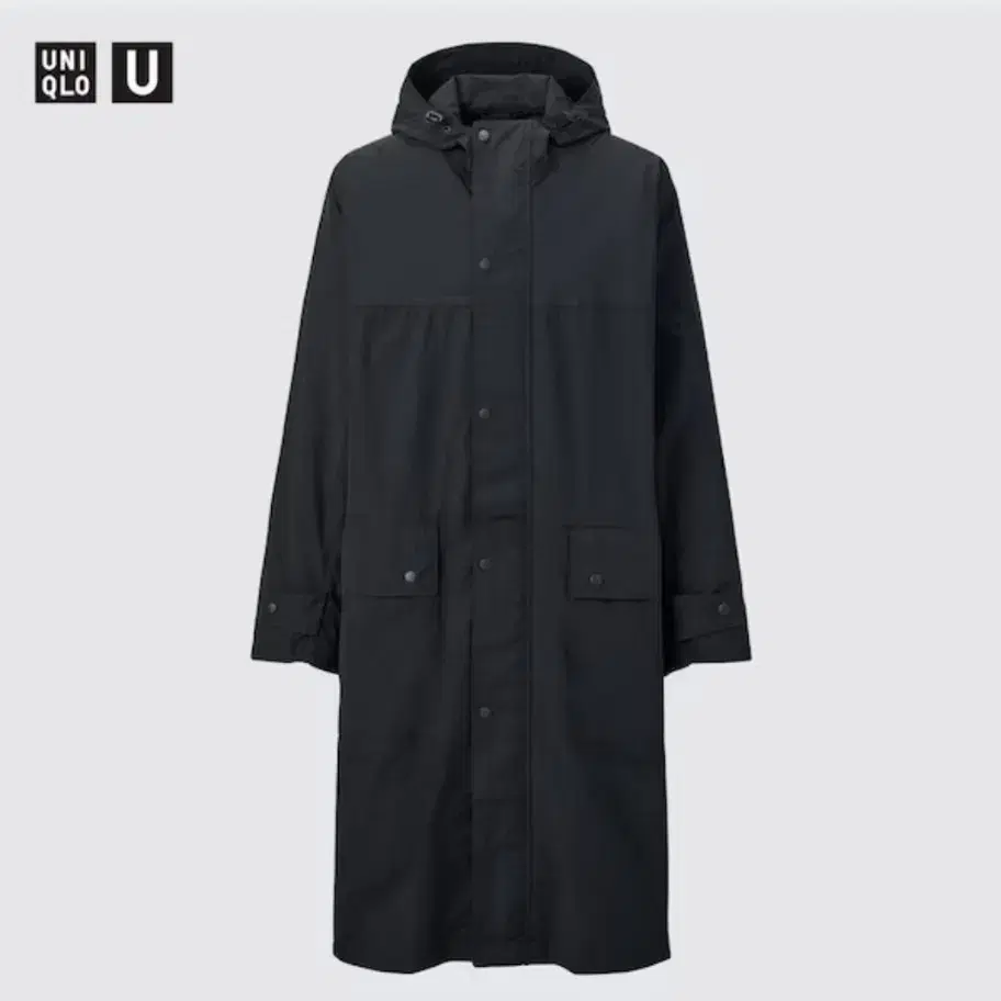 유니클로 u 르메르 포켓터블 롱코트 xl 블랙 uniqlo